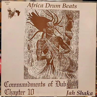 Jah Shaka - Commandments Of Dub 10 Africa Drum Beats Vinyl LP VG+ Sleeve EX Rec • £110