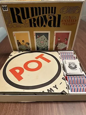 Whitman Rummy Royal Poker Board Game W/cards & Chips Complete Vintage 1965 • $26.50