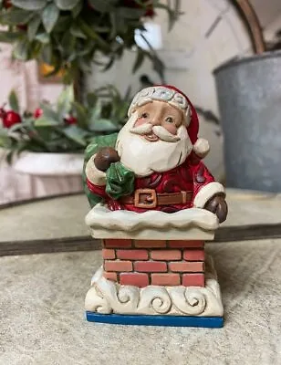 $24.95 • Buy Jim Shore Heartwood Creek Santa In Chimney Mini New Figurine Christmas Toys