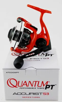 Quantum PT Accurist S3 30 ATO30SPT 5.2:1 Gear Ratio Orange Spinning Reel NIB • $84.95