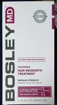 Bosley MD Women Regular Strength Minoxidil 2% Hair Regrowth Treatment T18 3/24  • $10.99