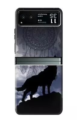 S3011 Dream Catcher Wolf Howling Case For Motorola Razr 40 • $20.99