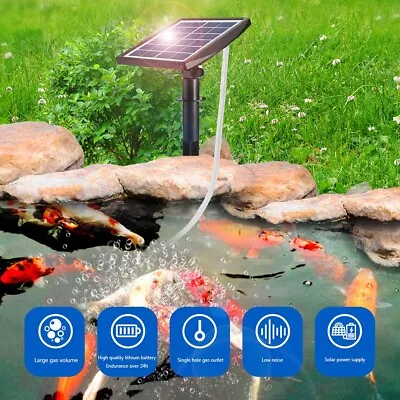 Solar Oxygenator Air Pump Powered Pool Water Pond Outdoor Fish Oxygen Tank AU • $42.99