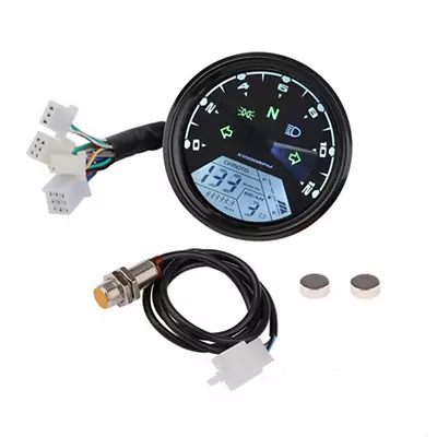 Motorcycle LCD Digital Speedometer Odometer Tachometer For 4 Stroke 2/4 Cylinder • $34.71