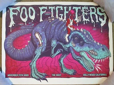 FOO FIGHTERS Concert Gig Poster Print HOLLYWOOD ROXY 11-14-20 2020 Jim Mazza • $69.99