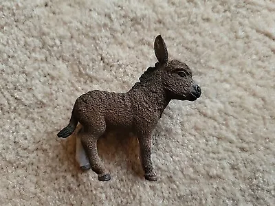 Donkey 1/20 Scale Schleich Farm Animal Plastic Toy 2013 D 73527 Used Excellent • $12