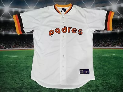 Vintage San Diego Padres Majestic Cooperstown Collection Jersey Sz XL Used • $64.25