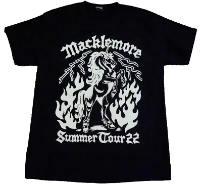 Macklemore Concert Summer Tour 22 T-Shirt Mens Medium Black Short Sleeve Double • $18.99