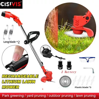 Electric Cordless Strimmer Grass Trimmer Cutter 12V Garden Edger With Battery UK • £24.99