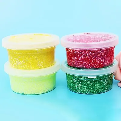 $13.65 • Buy 12Pcs Round Slime Plasticine Storage Box Clear Plastic Container With Lids NEW