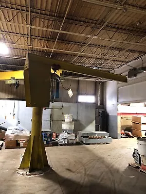 Jib Crane 16' Long/CM Lodestar Hoist 2 Ton • $8000