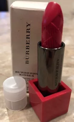 $16 • Buy BURBERRY KISSES HYDRATING LIPSTICK #45 Claret Pink With Tester Box & Cap