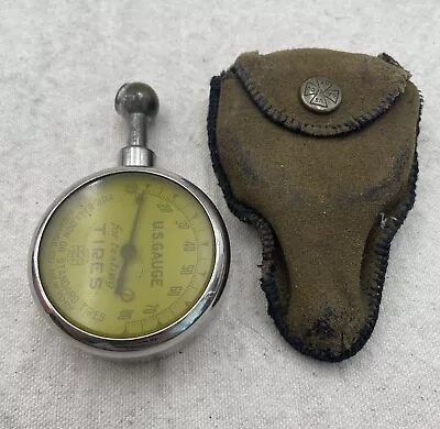 Vintage 1927 U.S. Gauge Co. Balloon Or Standard Tire Pressure Gauge 0-80 Psi • $49.95