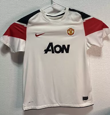 Manchester United Nike Dri Fit Jersey White Youth Size XL 18 • $9