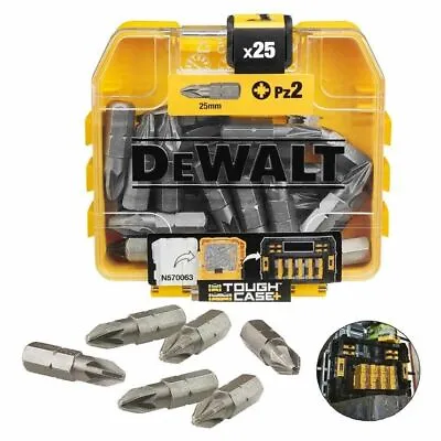 £2.99 • Buy Brand-new DEWALT 25 MM PZ2 SCREWDRIVER TIC-TAC BITS Pack Range 5 To 100 Pics