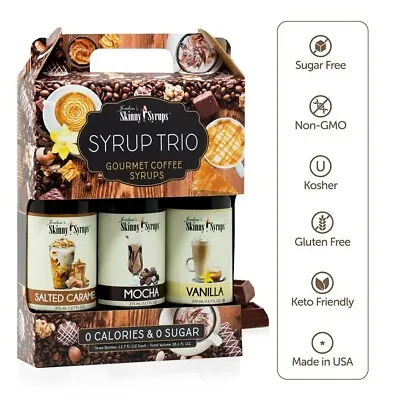 Jordan Skinny Mix Coffee Syrup Salted Caramel Mocha Vanilla Easter Gif FreeShip • $38.04