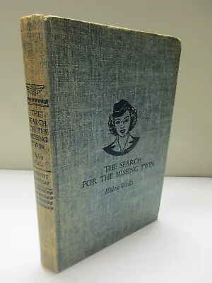 Vicki Barr #10 The Search For The Missing Twin Helen Wells HB Book Series Flight • $10