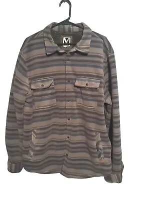 Voyager Mens Large Sherpa Lined Shirt Jacket • $19.99