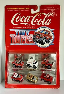 VTG 1979 Coca Cola Tiny Tuffs Mini Cars Micro Machines Mustang Chevy Corvette • $74.50