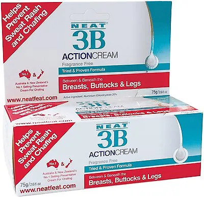 Neat Effect 3B Action Cream 75G Helps Prevent Sweat Rash Chafing Fragrance Free • $18.57