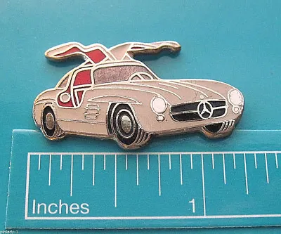 Vintage MERCEDES Gullwing Gull Wing -  Hat Pin  Lapel Pin  Tie Tac GIFT BOXED • $23.50