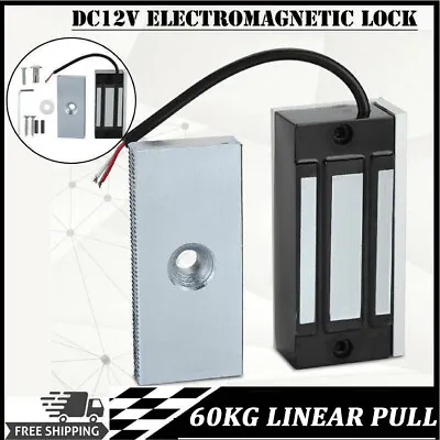 60KG Electronic Magnetic Door Lock For Home Security Access Control System DC12V • £19.31