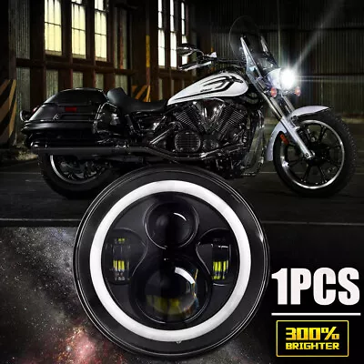 $54.59 • Buy 1PCS 7inch Motorcycle LED Headlight For For Yamaha V-Star XVS 1100 950 Road Star