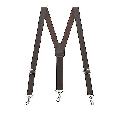 SuspenderStore Leather 1-Inch Wide Trigger Snap Suspenders • $44.95
