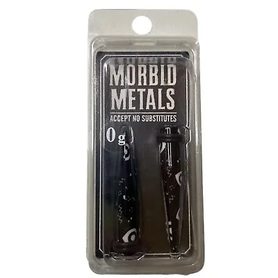 Morbid Metals Acrylic Eyeball Print Taper Ear Jewelry 0g • $13