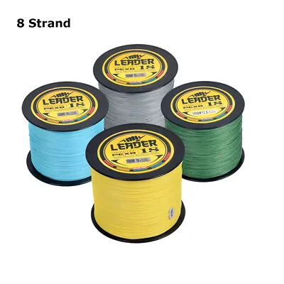 $55.99 • Buy 8 Strand PE Braided Fishing Line Durable Strong 20-100LB 1000M 