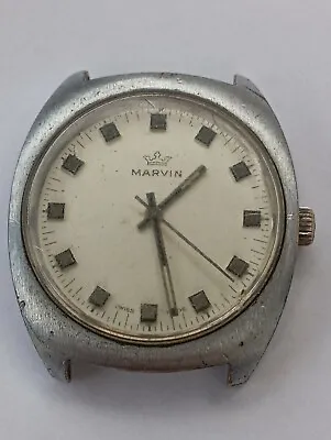 VINTAGE Rare Marvin Swiss Made Cal. Doxa 160 MSR S 83 Watch 17 Jewels Unadjuste • $71.99