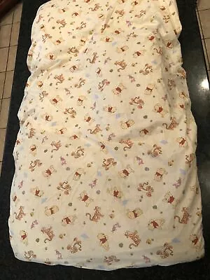 VTG Disney Winnie The Pooh White Classic Supersoft Crib Fitted Sheet  • $29