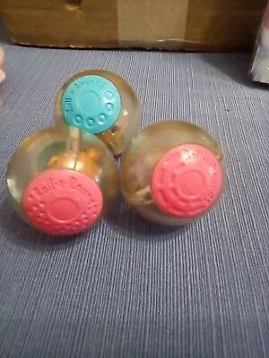 Fisher Price Roll-A-Rounds Balls Lot Of 3 • $4