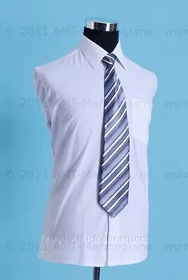 Male Black Half Torso Body Mannequin + Metal Adjustable Stand Size M~L # PA28 • $29