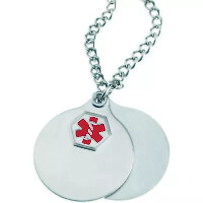 Medical ID Alert Charm Allergy Emergency Necklace 25  • $15.80