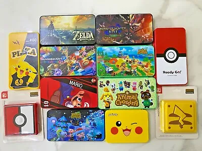 GameCard Case Cover Storage Holder Pokemon Zelda Mario Minecraft Nintendo Switch • $21.69