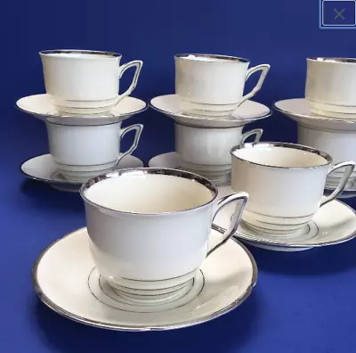 Set Of 4 White German Vintage Demitasse Coffee Cups And Saucers Porcelain Espres • $19.50