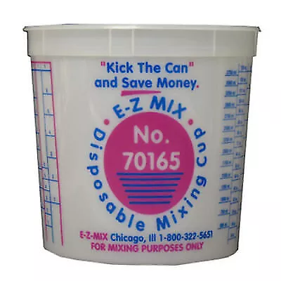 E-Z Mix 70165 - ONE GALLON (128oz) Plastic Paint  Mixing Cups Box Of 5 Units • $46