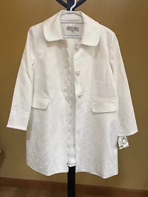 KASPER Women's Jacket Color-Vanilla Ice;  Size-14; New W/Tags  ( Suggested $149) • $75
