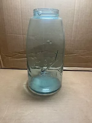 Antique Vintage ROOT MASON Blue Half Gallon Jar No Lid • $15