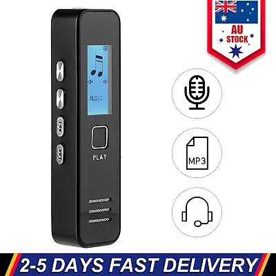 Rechargeable Digital Audio Sound Voice Recorder Dictaphone Recording MP3 Player • $19.99