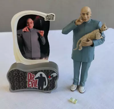 Vtg 1999 Dr. Evil 6” + Mr. Bigglesworth Action Figure Austin Powers McFarlane • $19.99