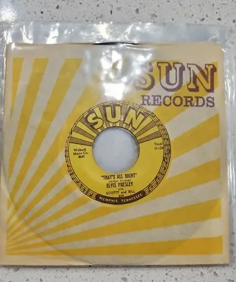 Elvis Presley Sun Reissue 45rpm As Original As It Can Get Has No Reverb (5) LOT • $750