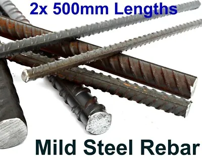 £3.50 • Buy 2 X 0.5 Mtr Rebar Reinforcing Steel Bar Concrete Reinforcement 10 12 16 & 20mm Ø