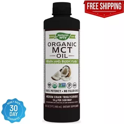 Nature's Way 100% Potency Organic MCT Oil 16 Fl OzNEW • $14.04
