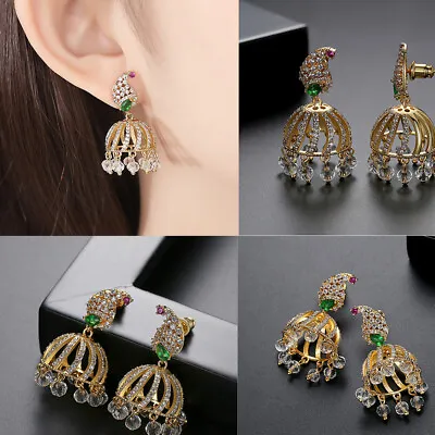 $20.66 • Buy Indian Jhumka Bells Drop Dangle Earrings Beads Jhumki Gypsy Ethnic Jewelry Gifts