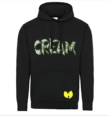 £25.99 • Buy Wu-Tang Clan Cream Dollar Bill Hip Hop Hoody Black