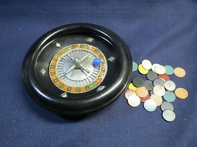 Vintage 8  Roulette Wheel  Rottgames New York With Playing Chips And Marble • $22.99