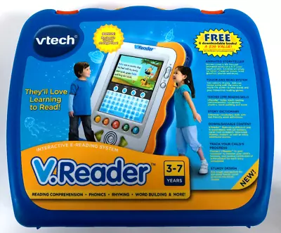 Vtech V.Reader Travel Carrying Case / Blue Yellow  / Hard Plastic / Snap Closure • $9.99