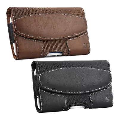 Phone Card Leather Belt Clip Pouch Case Holster For Samsung Galaxy S23+ / A54 5G • $12.34